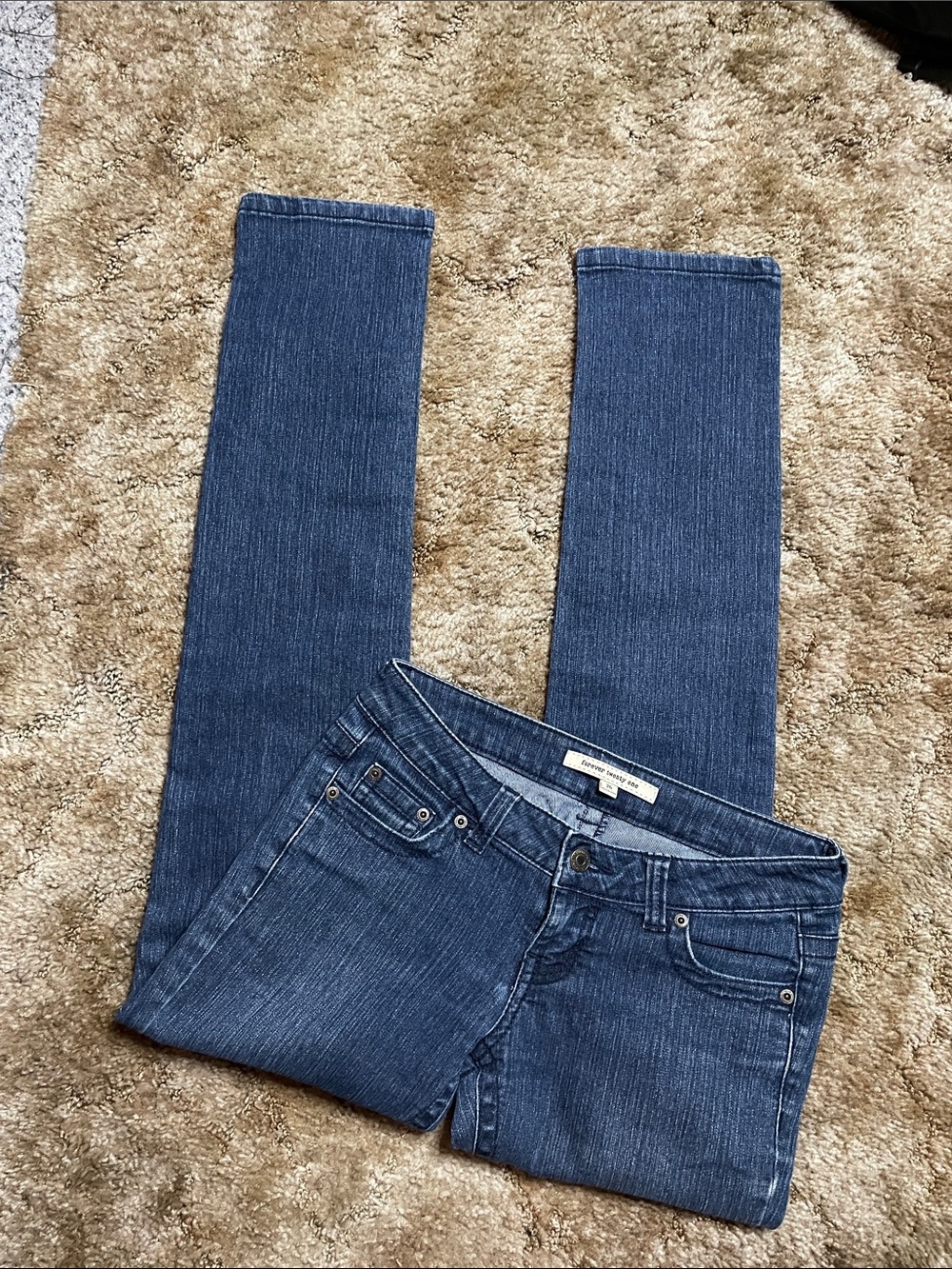 Forever Twenty One Low Rise Y2K Skinny Jean Size 26